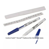Cardinal Health - Devon - 31160552 - Surgical Skin Marker Gentian Violet Regular Tip With Ruler Nonsterile