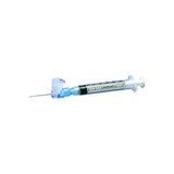 Cardinal Health - Magellan - 8881850358 - Hypodermic Safety Needle Integrated Shield 23 Gauge X 5/8" L, One Handed Design, Blue, Tri - Beveled, Ultra - Sharp, Sterile