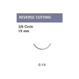 Cardinal Health - Maxon - 8886663931 - Absorbable Suture With Needle Polyglyconate C - 13 3/8 Circle Reverse Cutting Size 4 - 0 Monofilament