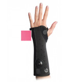 Djo Djorthopedics - Exos - 312-41-4444 - Short Arm Wrist / Forearm Brace Thermoformable Polymer Left Hand Pink Small