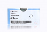 Cardinal Health - Sofsilk - Gs-64-M - Nonabsorbable Suture With Needle Silk V - 20 1/2 Circle Taper Point Size 4 - 0 Braided
