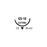 Covidien - Biosyn - Cm-879 - Absorbable Suture With Needle Polyester Gs - 10 1/2 Circle Reverse Cutting Size 2 - 0 Monofilament