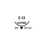 Covidien - Biosyn - Sm-922 - Absorbable Suture With Needle Polyester C - 13 3/8 Circle Reverse Cutting Size 3 - 0 Monofilament