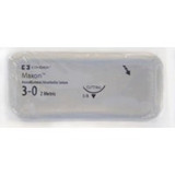 Covidien - Maxon - 8886660821 - Absorbable Suture With Needle Polyglyconate C - 13 3/8 Circle Reverse Cutting Size 5 - 0 Monofilament