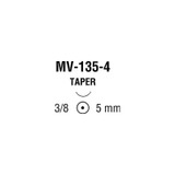 Covidien - Monosof - N-2543 - Nonabsorbable Suture With Needle Nylon Mv - 135 - 4 3/8 Circle Taper Point Size 8 - 0 Monofilament