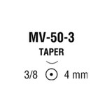 Covidien - Monosof~Dermalon - N-2500 - Nonabsorbable Suture With Needle Nylon Mv - 50 - 3 3/8 Circle Taper Point Size 11 - 0 Monofilament