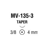 Covidien - Monosof~Dermalon - N-2541 - Nonabsorbable Suture With Needle Nylon Mv - 135 - 3 3/8 Circle Taper Point Size 8 - 0 Monofilament
