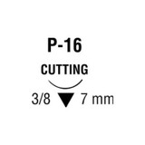 Covidien - Monosof~Dermalon - Sn-1647 - Nonabsorbable Suture With Needle Nylon P - 16 3/8 Circle Precision Reverse Cutting Size 7 - 0 Monofilament
