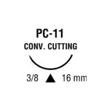 Covidien - Monosof~Dermalon - Sn-3965 - Nonabsorbable Suture With Needle Nylon Pc - 11 3/8 Circle Precision Conventional Cutting Size 5 - 0 Monofilament
