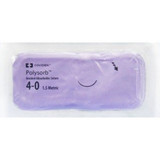 Covidien - Polysorb - Sl-5686 - Absorbable Suture With Needle Polyester P - 11 3/8 Circle Precision Reverse Cutting Size 4 - 0 Braided