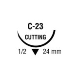 Covidien - Polysorb - Sl-612 - Absorbable Suture With Needle Polyester C - 23 1/2 Circle Reverse Cutting Size 2 - 0 Braided