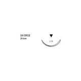 Covidien - Polysorb - Sl-692 - Absorbable Suture With Needle Polyester C - 14 3/8 Circle Reverse Cutting Size 4 - 0 Braided