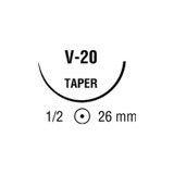 Covidien - Surgipro - Vp-834 - Nonabsorbable Suture With Needle Polypropylene V - 20 1/2 Circle Taper Point Size 0 Monofilament