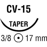 Covidien - Surgipro Ii - Vp580X-2 - Nonabsorbable Suture With Needle Polypropylene Cv - 15 3/8 Circle Taper Point Size 5 - 0 Monofilament