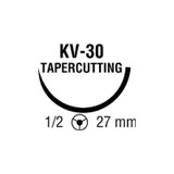 Covidien - Ti-Cron - 88862962-83 - Nonabsorbable Suture With Needle Polyester Kv - 30 1/2 Circle Diamond Point Size 2 Braided