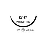 Covidien - Ti-Cron - 88863147-89 - Nonabsorbable Suture With Needle Polyester Kv - 37 1/2 Circle Taper Cutting Size 5 Braided