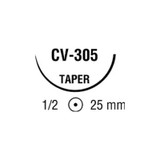Covidien - Ti-Cron - 88863185-41 - Nonabsorbable Suture With Needle Polyester Cv - 305 1/2 Circle Taper Point Size 3 - 0 Braided