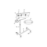 Drive Devilbiss Healthcare - 13007Cl - Medical Casters, Locking, Tilt Top Overbed Table