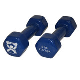 Fabrication Enterprises - Cando - 10-0554-2 - Dumbbell Pair Hexagon Heads 5 Lbs.