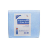 Dukal - 7106 - Fitted Sheet, Heavy Duty Fluid Impervious, 74" X 30" 22", Lt Blue