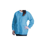 Dukal - Fitme - Ugj-6501-Xxl - Lab Jacket Sky Blue 2X - Large Hip Length 3 - Layer Sms Disposable