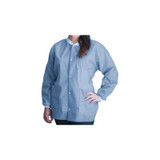 Dukal - Fitme - Ugj-6503-S - Lab Jacket Ceil Blue Small Hip Length 3 - Layer Sms Disposable