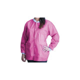 Dukal - Fitme - Ugj-6509-Xxl - Lab Jacket Raspberry Pink 2X - Large Hip Length 3 - Layer Sms Disposable
