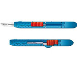 Dynarex - Medicut - 4161 - Safety Scalpel No 11 Stainless Steel / Plastic Sensory Grip Handle Sterile Disposable