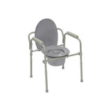 Fabrication Enterprises - Cando - 43-2332 - Commode Bariatric Adj Height Stl Extra Wide W/Fixed Arms