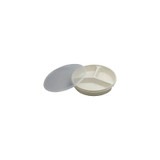 Fabrication Enterprises - Fablife - 62-0130 - Partitioned Scoop Dish With Cover, Sandstone