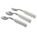 Fabrication Enterprises - Sager - 61-0047r - Utensil, Comfort Grip Right Handed Teaspoon