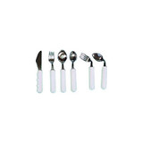 Fabrication Enterprises - Soft Handle Utensils - 61-0036L - Weighted Cutlery Left Fork