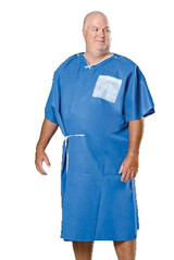 Graham Medical - 15568 - Products Exam Cape Blue One Size Fits Most Front Opening Without Closure