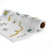 Graham Medical - 37238 - Products - Tiny Tracks Table Paper 18 Inch Width White Crepe