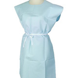 Graham Medical - 70222N - Products Patient Exam Gown Medium / Large Blue Disposable