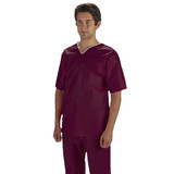 Graham Medical - 74699 - Scrub Shirt, X - Large, V - Neck, No Pocket, Nonwoven, Maroon