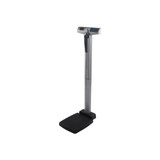 Health O Meter - 500Kl - Column Scale With Height Rod Digital Display 660 Lbs/ 300 Kg Black / Gray Ac Adapter Battery Operated