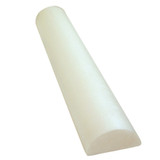Fabrication Enterprises - Cando - 30-2110 - Half - Round Therapy Foam Roller White Polyethylene 6 X 36 Inch