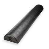 Fabrication Enterprises - Cando - 30-2290 - Half - Round Therapy Foam Roller Slim Black Epp 6 X 12 Inch