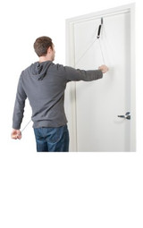 Fabrication Enterprises - Cando - 50-1024 - Overdoor Shoulder Pulley - Single With Door Bracket