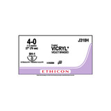 Johnson & - Coated Vicryl - J310H - Systems - Absorbable Suture With Needle Polyglactin 910 Sh - 1 1/2 Circle Taper Point Size 4 - 0 Braided
