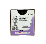 Johnson & - Coated Vicryl - J571G - Suture, Vio Br Ct 5 - 0 18" S14