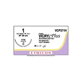 Johnson & - Coated Vicryl Plus - Vcp371H - Systems - Absorbable Antibacterial Suture With Needle Polyglactin 910 Ctx 1/2 Circle Taper Point Size 1 Braided