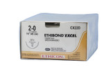 Johnson & - Ethibond - Cx22D - Systems - Nonabsorbable Suture With Needle Polyester Ct - 1 1/2 Circle Taper Point Size 2 - 0 Braided