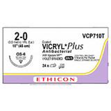Johnson & - J Healthcare Systems - Vcp710T - Suture, Vicryl+ Vio Br 2 - 0 3X18" Os - 6