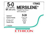 Johnson & - Mersilene - 1722G - Systems - Nonabsorbable Suture With Needle Polyester S - 14 1/4 Circle Spatula Size 6 - 0 Braided