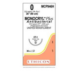 Johnson & - Monocryl Plus - Mcp946H - Systems - Absorbable Antibacterial Suture With Needle Poliglecaprone 25 Irgacare Mp Ct - 1 1/2 Circle Taper Point Size 0