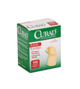 Medline - Curad - Non25600 - Adhesive Strip 1 X 3 Inch Plastic Rectangle Tan Sterile