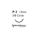 Johnson & - Perma-Hand - 1639G - Systems - Nonabsorbable Suture With Needle Silk P - 3 3/8 Circle Precision Reverse Cutting Size 6 - 0 Braided
