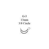 Johnson & - Perma-Hand - 783G - Systems - Nonabsorbable Suture With Needle Silk G - 3 3/8 Circle Reverse Cutting Size 4 - 0 Braided